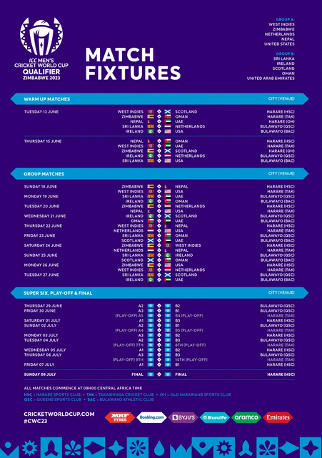 ওয়ানডে বিশ্বকাপ ২০২৩ সময়সূচী : ICC Cricket World Cup 2023 Schedule ...